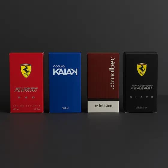 Kit 4 Perfumes Masculino 100ml Cada EDP Amadeirado Cítrico Fresco Longa Fixação Combo Importado