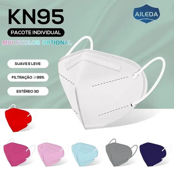 KN95 kit Máscara Descartável Aileda ADULTO