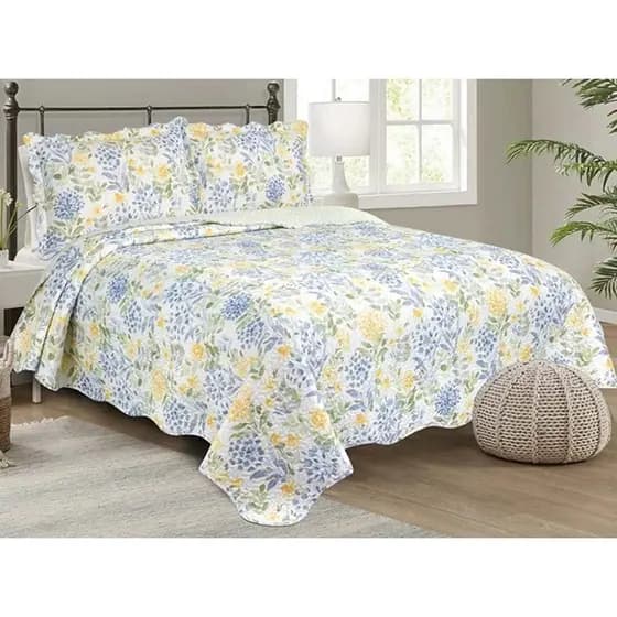 Colcha Dupla Face king ou Queen 3 Peças Patchwork Fidalga Camesa Promoção