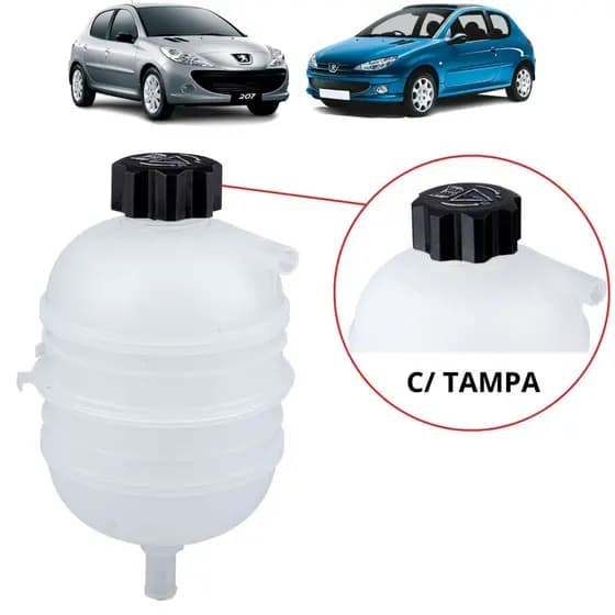 Reservatório De Água Radiador C/ Tampa Peugeot 206 207 1.4 1.6 Promoção