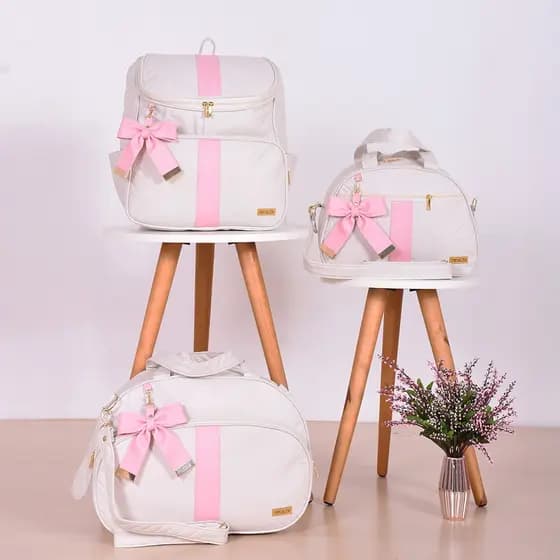 Kit Bolsa Maternidade Menina/Menino Basic - 03 Peças
