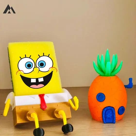 Porta Esponja Decorativo do Bob Esponja