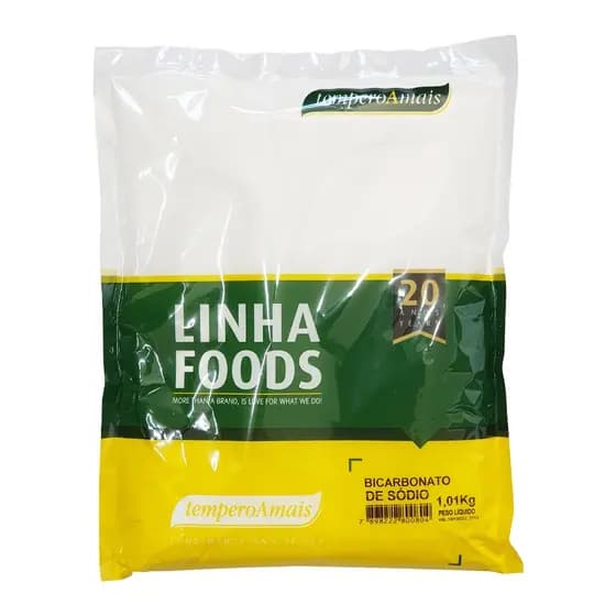1x Bicarbonato de Sódio 1kg 100% De Qualidade Tempero Cozinha Pacote Grande