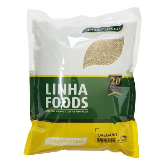Orégano 250g Tempero Oregano Flocos Cozinha Churrasco Pacote Grande