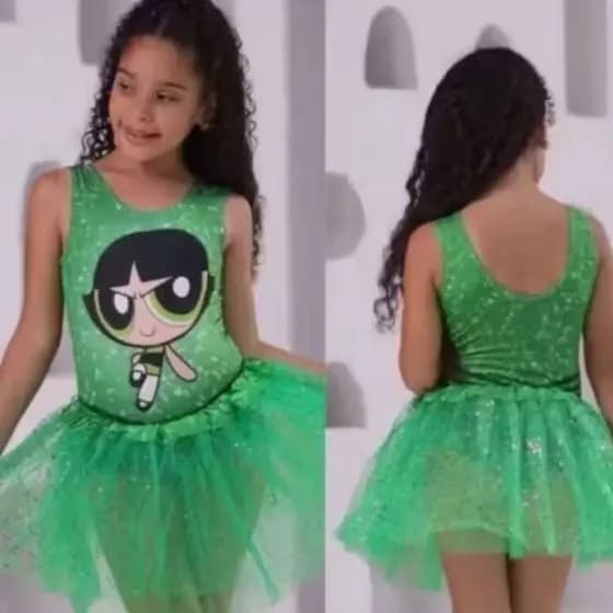 Fantasia Infantil Meninas Super Poderosas – Lindinha , Docinho e Flocinha Carnaval e Festa Temática