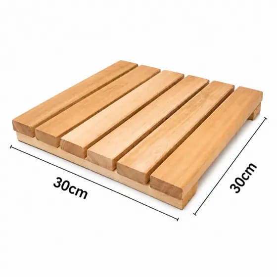 Deck De Madeira Modular 30cm x 30cm Pallet Palete Palet Estrado Strado