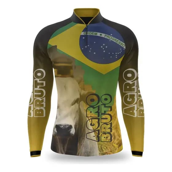 Camiseta Masculina Camisa Manga Longa Agro Uv50 Agroquimica Fazenda