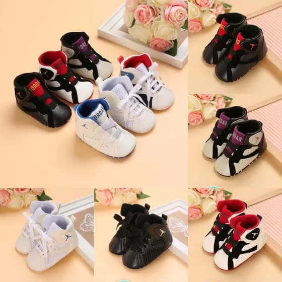 Bebê Recém-Nascido Meninos Tênis Sapatos Respiráveis Sola Macia De Caminhada Frist Walkers
