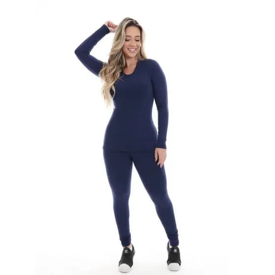 Conjunto Térmico Flanelado Academia Fitness Inverno (BLUSA+CALÇA) 10791/10792