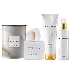 Athina Ciclo Cosméticos Kit: Colônia Lata + Hidratante + Body Splash