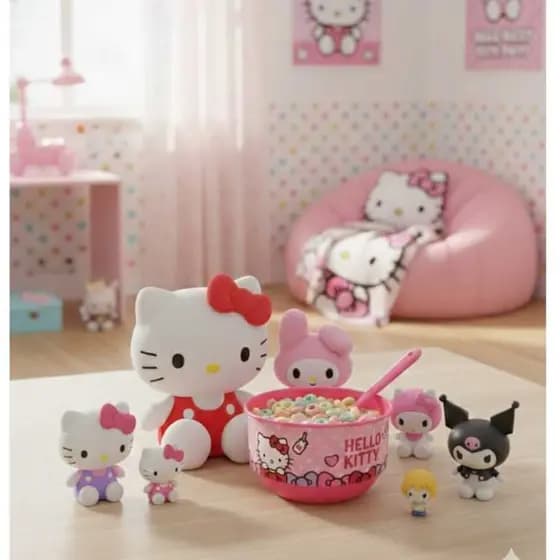 Tigela Bowl Personalizado Sonic e Hello Kitty 550ml Potte