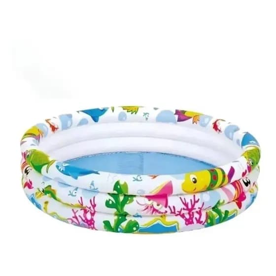 PISCINA INFLAVEL 3 ANEIS FUNDO DO MAR 180 LTS