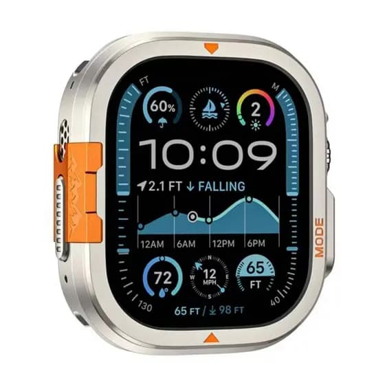 Capa De Titânio Luxuosa Para Apple Watch Série 10 11, 46 MM Armadura de Metal,Resistente a Quedas
