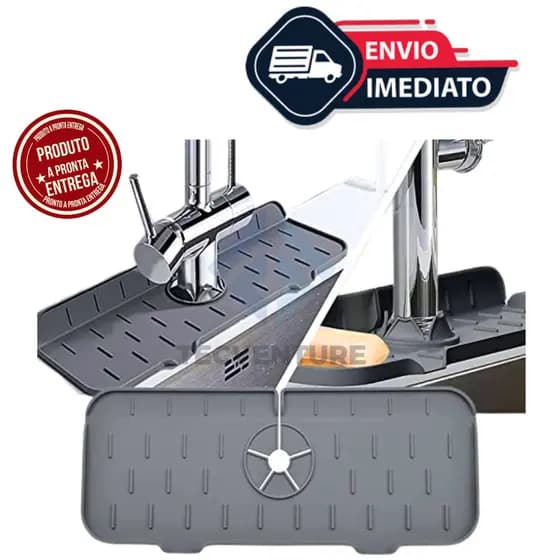 Tapete Protetor de Silicone para Pia – Proteção Contra Respingo e Sujeira