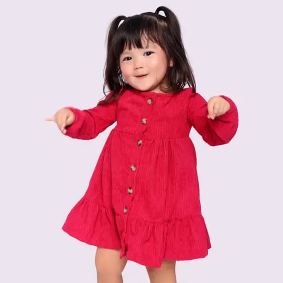 Vestido Infantil Menininha Elegante Estilo Europeu Com Babado Veneza