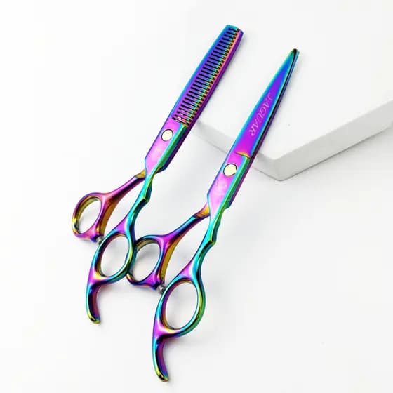 Tesoura De Corte De Cabelo Jaguar De 6.5 Polegadas , Barbeiro , Salão De Beleza , Feita De Aço Inoxidável Cabeleireiro