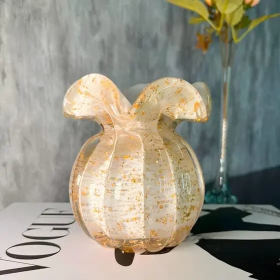 Vaso Murano Trouxinha Cristal Enfeite Decoração Casa Flor Mesa