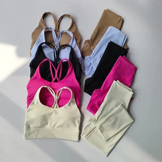 Terno De Yoga Feminino High-end Sutiãs Esportivos Leggings Emagrecimento Hip Levantamento Esportes De Fitness E Tanque S