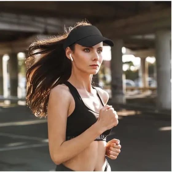 Viseira Boné Esportiva Ajustável Corrida Caminhada Praia Ciclismo Marta