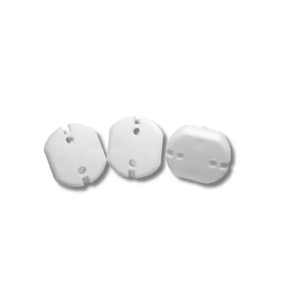 Kit 4 Protetores de Tomada Branco Antichoque Bebê Segurança