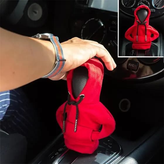 Capa de Moletom com Capuz para Câmbio de Marchas, Capa para Alavanca de Mudança de Velocidade Interior do Carro