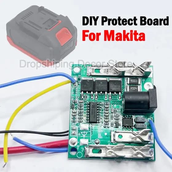 5S 3MOS 18V 21V Placa de proteção de carga de bateria para Makita Li-battery com proteção de temperatura