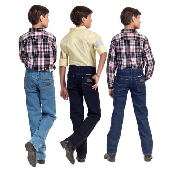 Kit 3 Calças Jeans Country Infantil Marca Estilo Country Ref: 1014