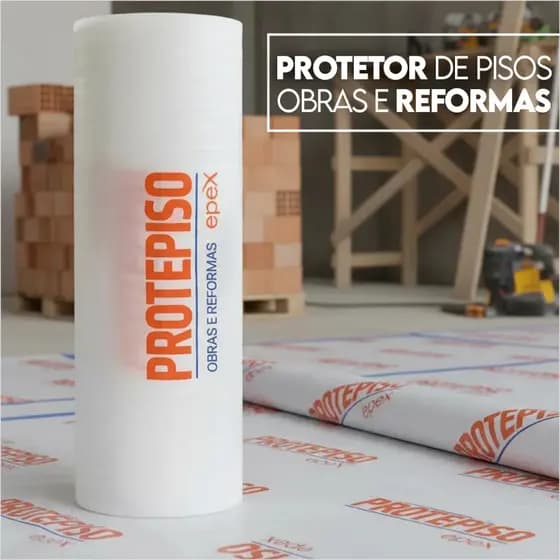 Protetor de Piso Resistente e Reutilizavel Epex Protepiso 1,20m x 12 Metros