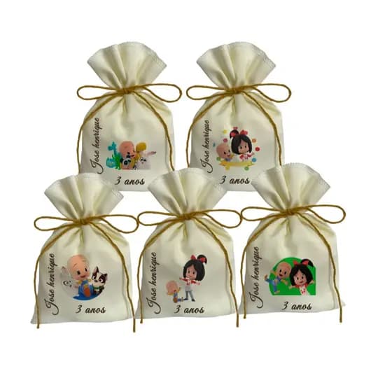 Saquinhos Lembrancinhas Personalizados Cleo e Cuquin Baby