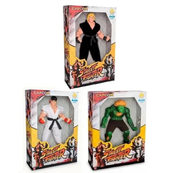 Boneco Street Fighter Colecionável Brinquedo Criança 30cm
