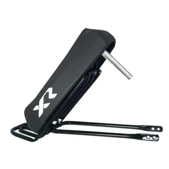 Banco Mobilete Caloi Xr Com Presilhas + Bagageiro Tubão Rabetão Articulado Para Bicicleta Bike 20 24 26