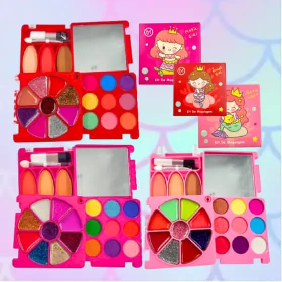 My Life Kit De Maquiagem Infantil Seria Beleza Sombras, Blush, Batom MY8144