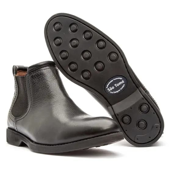 Bota Botina Chelsea Masculina Boots em Couro Legetimo