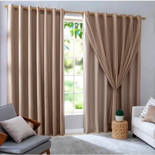 Cortina Blackout Blecaute C/ Voil 2,70 X 2,80 - M&c Cortinas