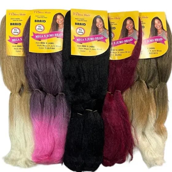 Cabelo BLISS HAIR MEGA X JUMBO 400g - Jumbao Para Trancas