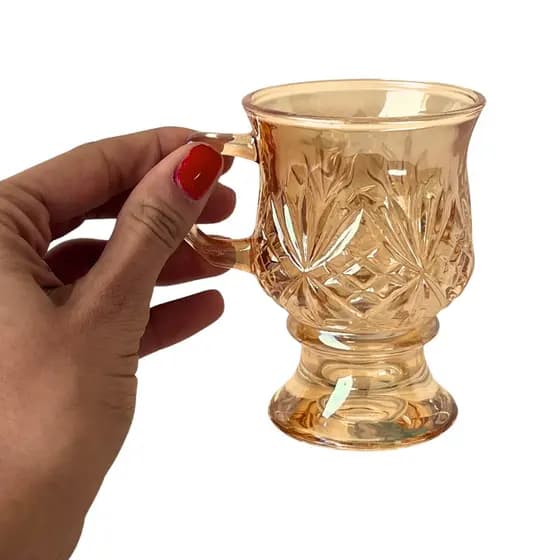 Mini Taça Para beber café com estilo e elegância Prime 130 ml em vidro