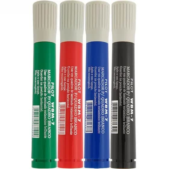 Pincel Marcador Para Quadro Branco WBM-7 Recarregável Diversas Cores Pilot