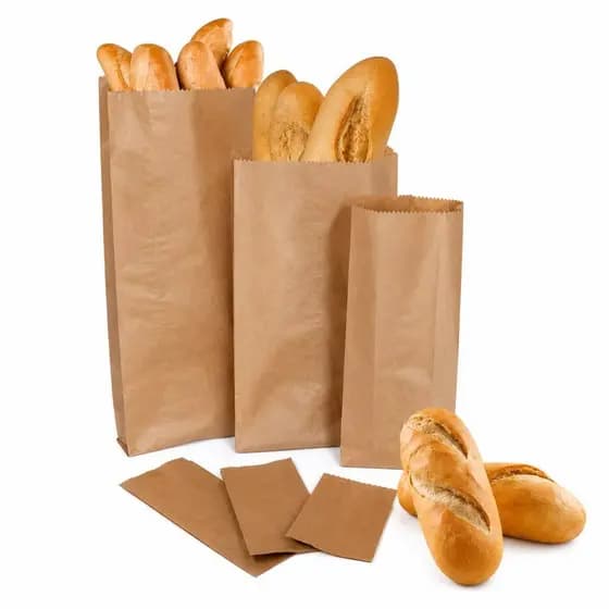 Aprox. 100 Sacos Kraft Mix Reforçados Para Delivery Lanches Pães Embalagem