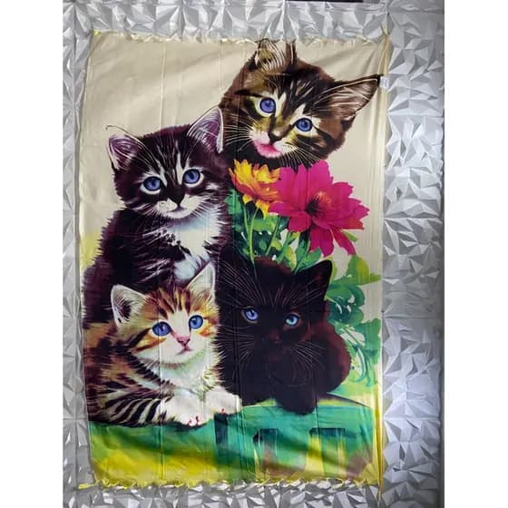 Canga de Praia Gatos Gatinhos Cats saída de praia tendência