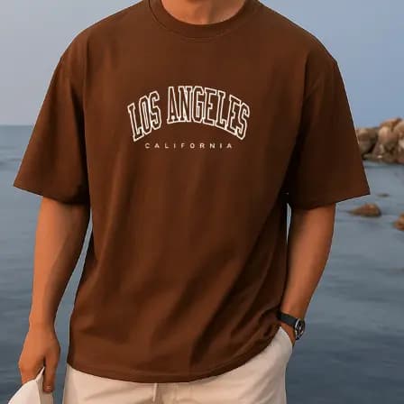Camiseta Masculina Oversized Básica Urbana Algodão Fio 30.1 Caimento Solto