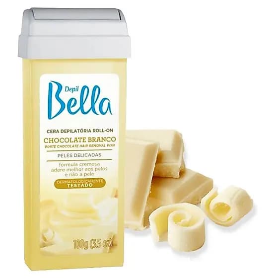 Cera Depilação Depilbella roll on 100 Gr Chocolate Branco