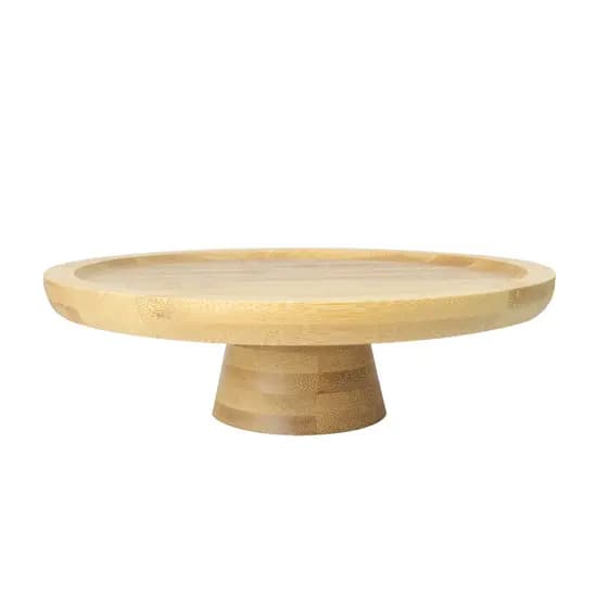 Suporte para Bolo de Bambu com Pé 20cm