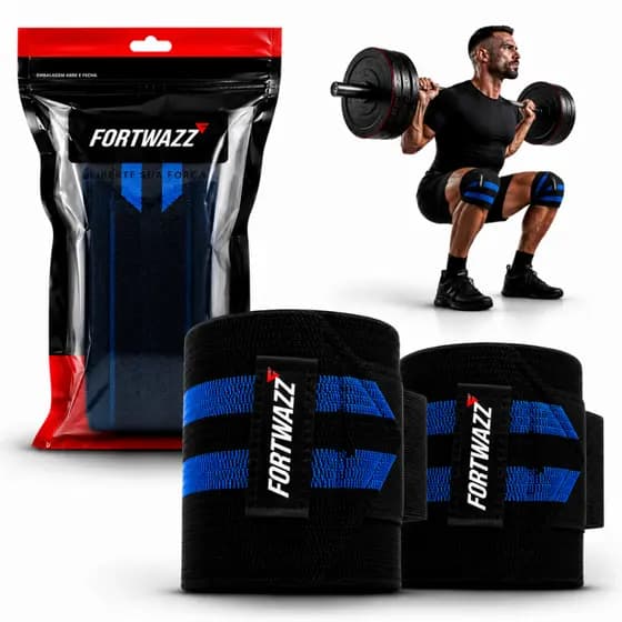 Faixa Joelho Agachamento Alta Compressão Musculação PAR