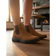 Bota Botina Masculina Chelsea Camurça