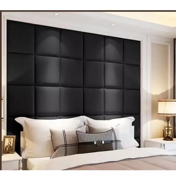 Cabeceira Modular Suede Estofada Retangular 40x30cm Para Cama Box Kit C/40 UN