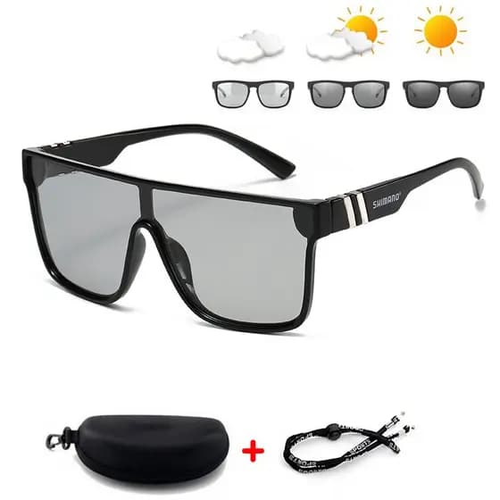 SHIMANO 808 Óculos Polarizados Fotocromáticos UV400 Homens Mulheres Ciclismo Pesca Corrida Esportes De Sol Tons Biciclet