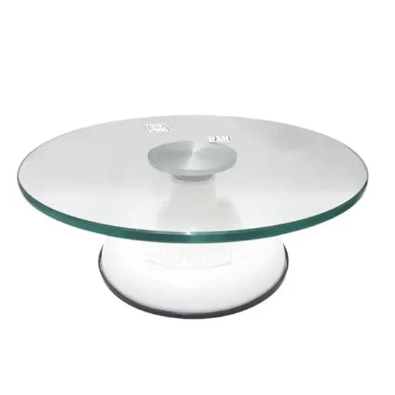 BAILARINA GIRATÓRIA VIDRO ALTA BRANCA 30cm