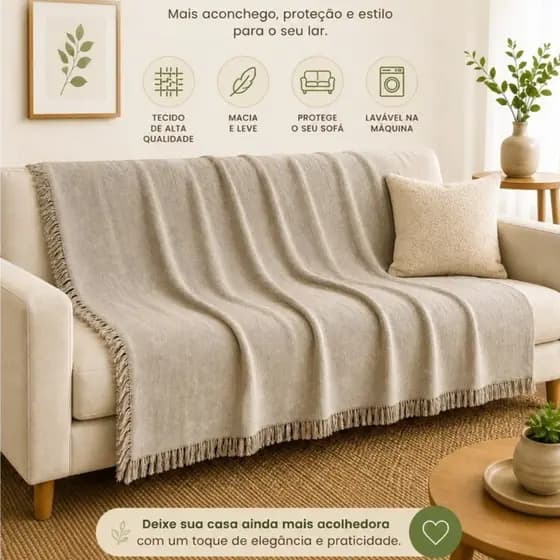 Manta King Luxo 300x225Mts Para Sofá grandona King Luxo Super Gigante Tipo Capa De Sofá DIRETO DA FABRICA