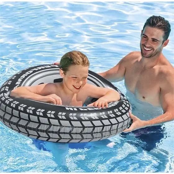 Boia Pneu Cintura Redonda Inflável Piscina Praia Grande