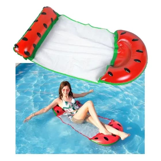 Boia Esteira Flutuante Inflável Rede Piscina Férias Festa Descanso Verão Praia